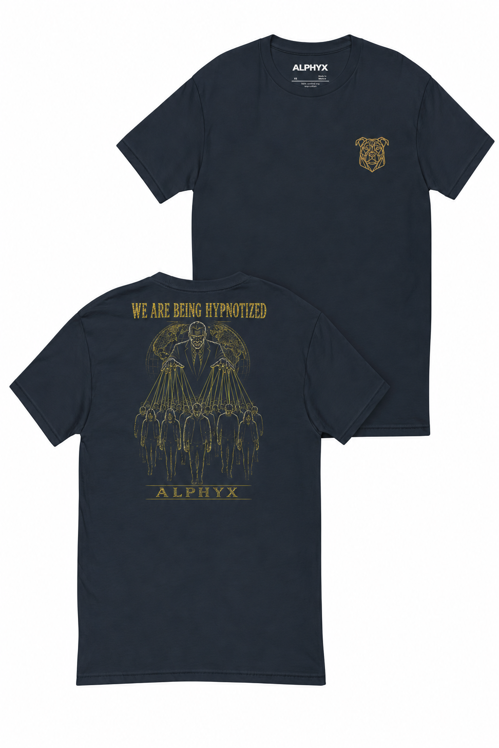 ALPHYX EXPRESSIONS We Are Being Hypnotized Men's Fitted T-Shirt