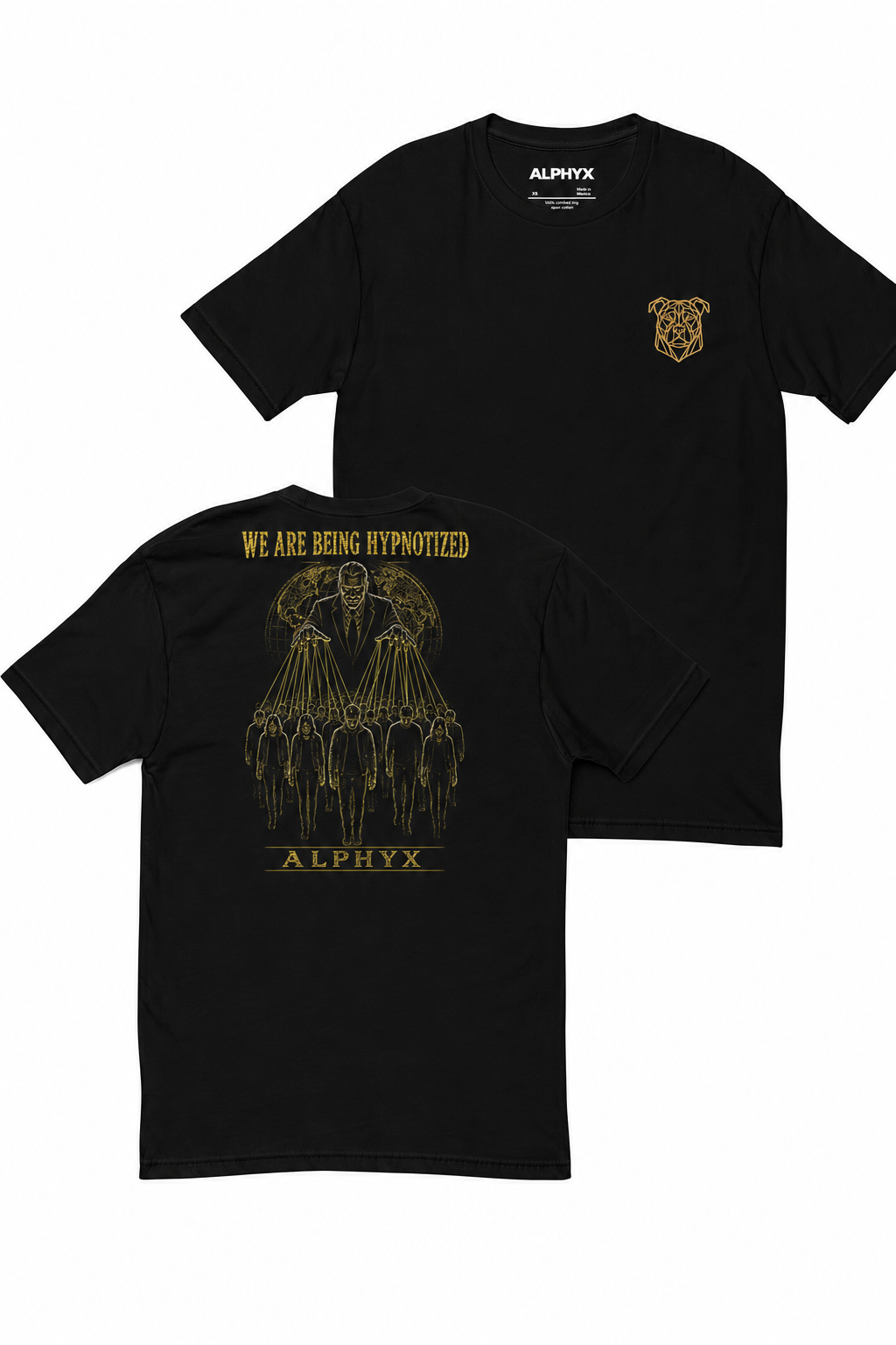 ALPHYX EXPRESSIONS We Are Being Hypnotized Men's Fitted T-Shirt