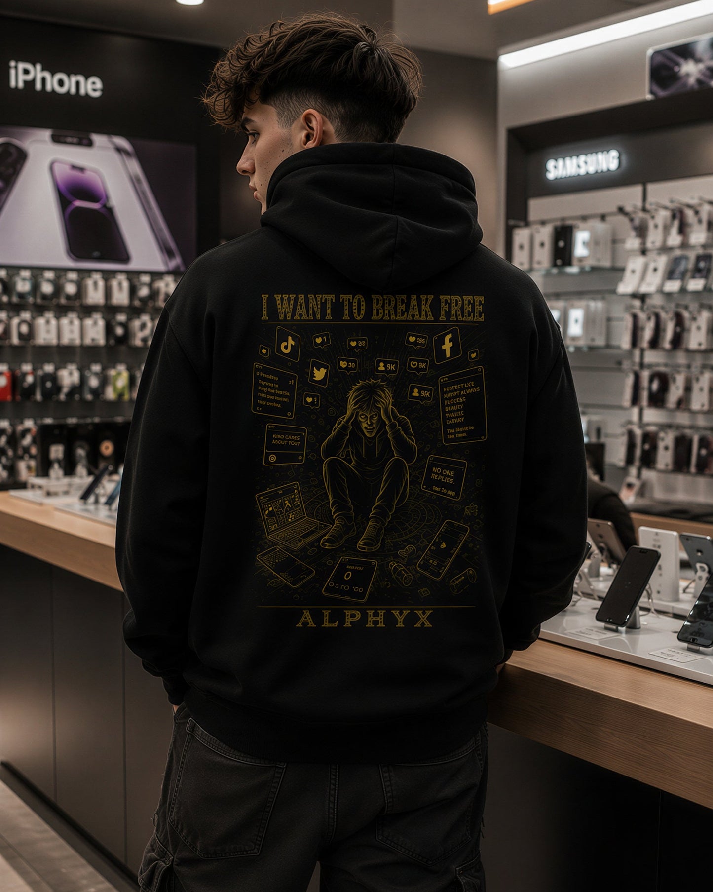 ALPHYX EXPRESSIONS I WANT TO BREAK FREE Hoodie