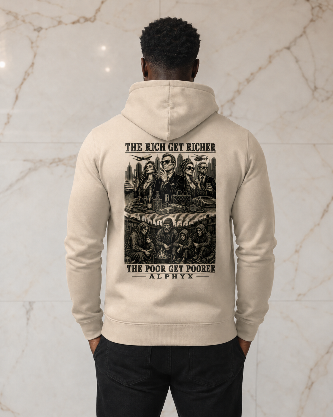 ALPHYX EXPRESSIONS The Rich Get Richer Hoodie