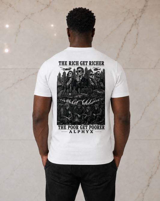 ALPHYX EXPRESSIONS The Rich Get Richer Men’s Fitted T-Shirt