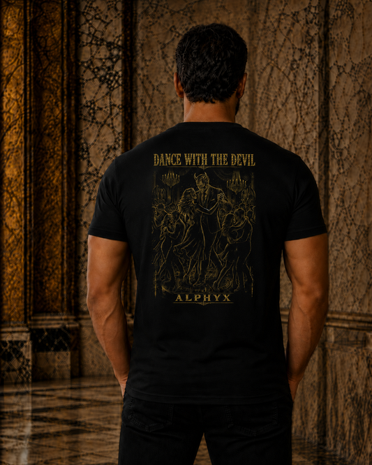 ALPHYX EXPRESSIONS Dance With The Devil Men's Fitted T-Shirt