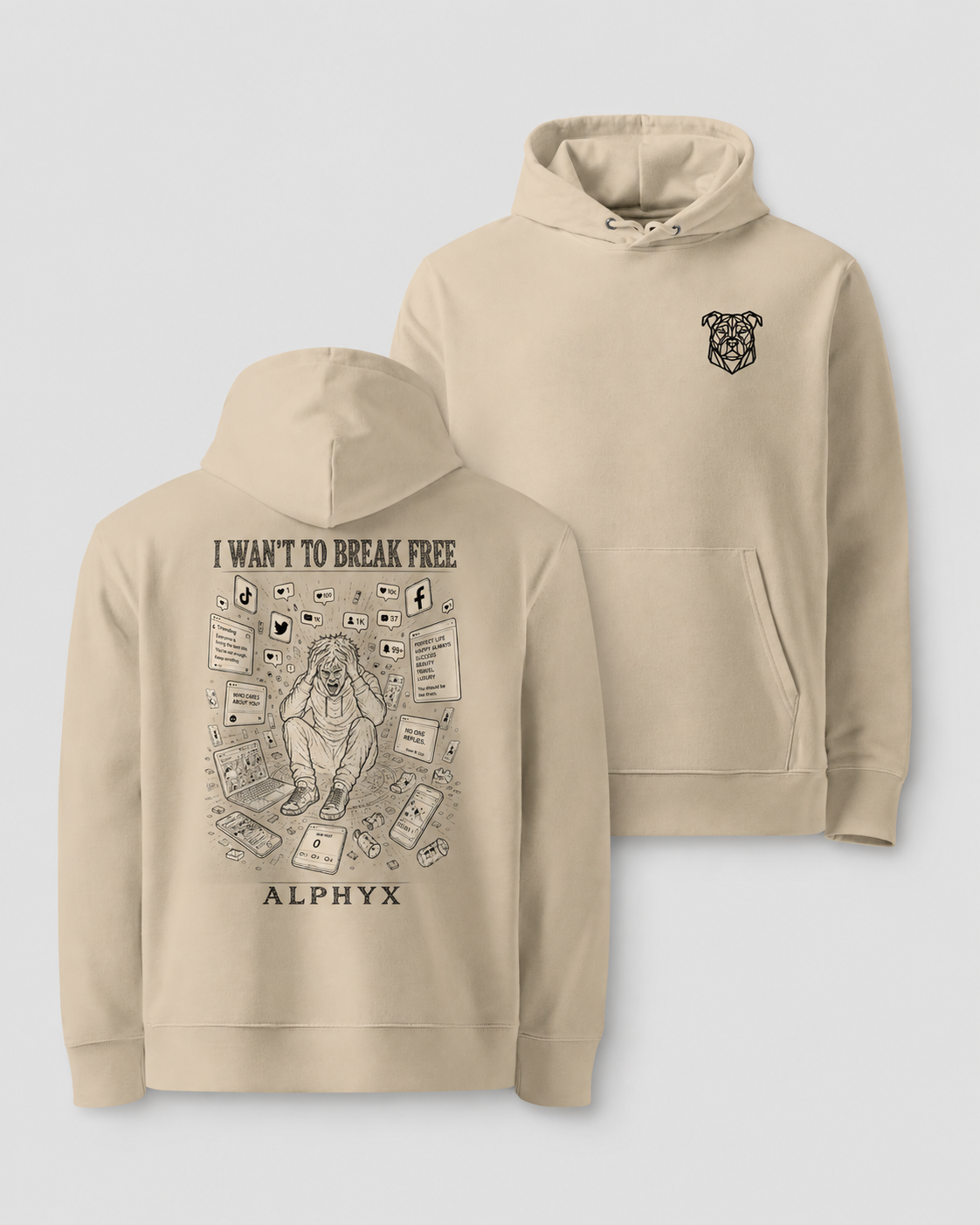 ALPHYX EXPRESSIONS I WAN'T TO BREAK FREE Hoodie