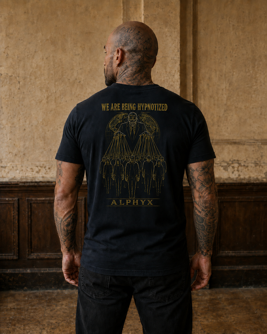 ALPHYX EXPRESSIONS We Are Being Hypnotized Men's Fitted T-Shirt