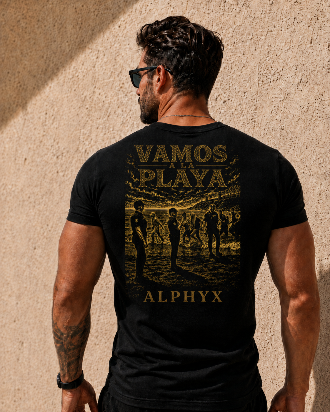 ALPHYX EXPRESSIONS Vamos A La Playa Fitted T-Shirt
