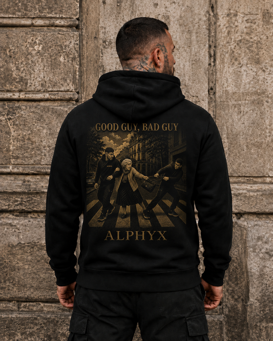ALPHYX EXPRESSIONS Good Guy, Bad Guy Hoodie