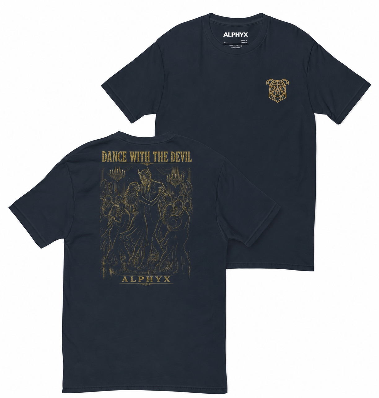 ALPHYX EXPRESSIONS Dance With The Devil Men's Fitted T-Shirt