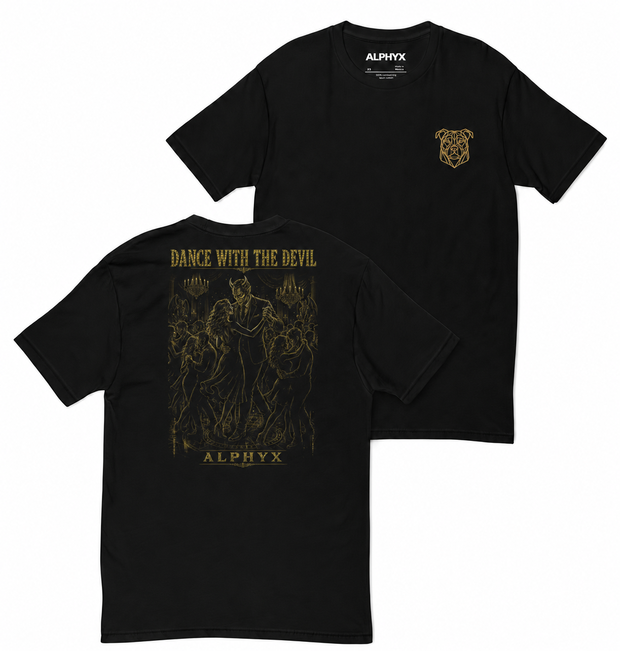 ALPHYX EXPRESSIONS Dance With The Devil Men's Fitted T-Shirt