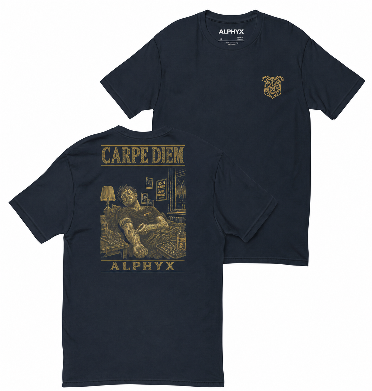 ALPHYX EXPRESSIONS Carpe Diem Men's Fitted T-Shirt