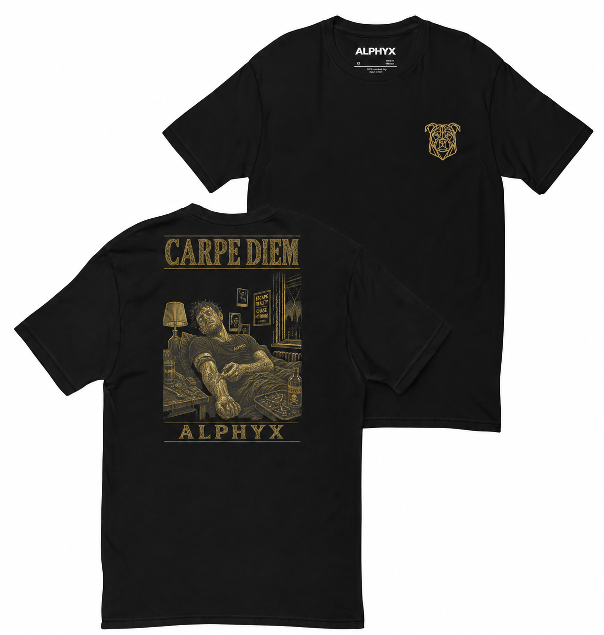 ALPHYX EXPRESSIONS Carpe Diem Men's Fitted T-Shirt