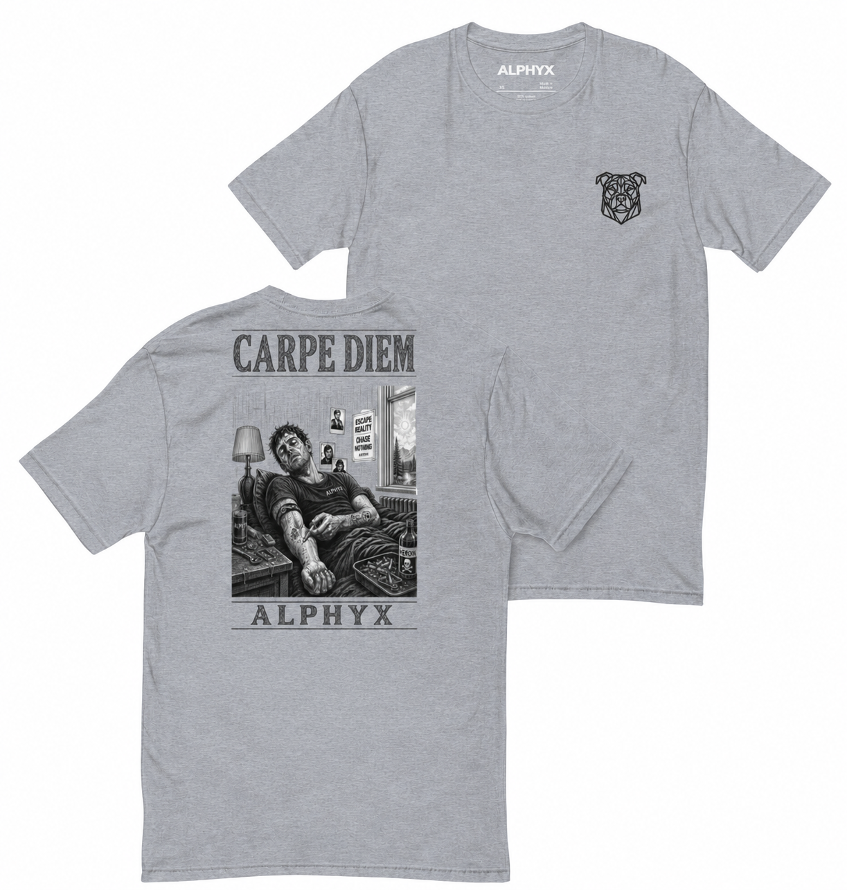 ALPHYX EXPRESSIONS Carpe Diem Men's Fitted T-Shirt