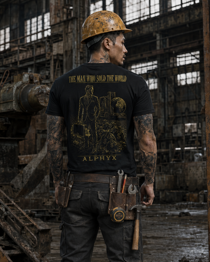ALPHYX EXPRESSIONS The Men Who Sol't The World Men's Fitted T-Shirt
