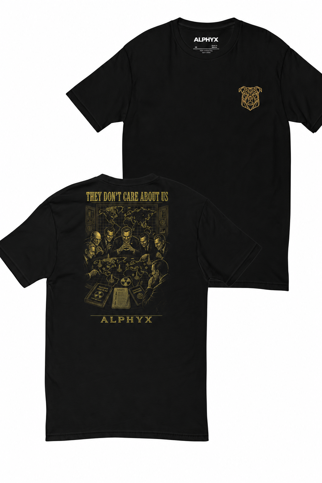 ALPHYX EXPRESSIONS They Don't Care About Us Man's Fitted T-Shirt