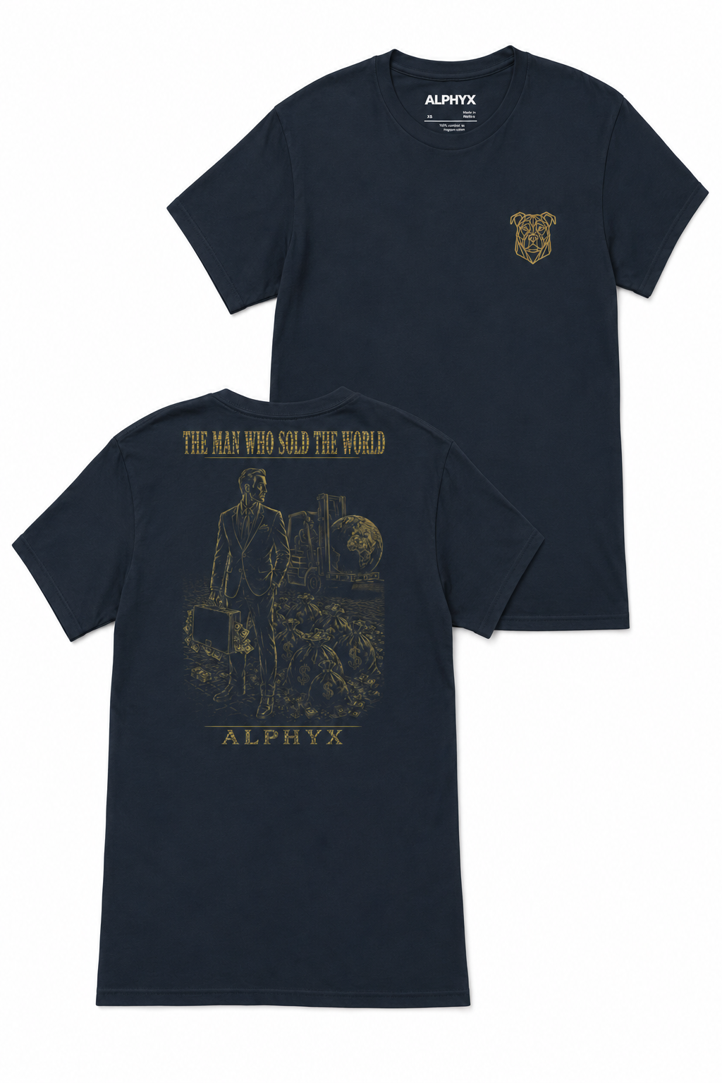 ALPHYX EXPRESSIONS The Men Who Sol't The World Men's Fitted T-Shirt