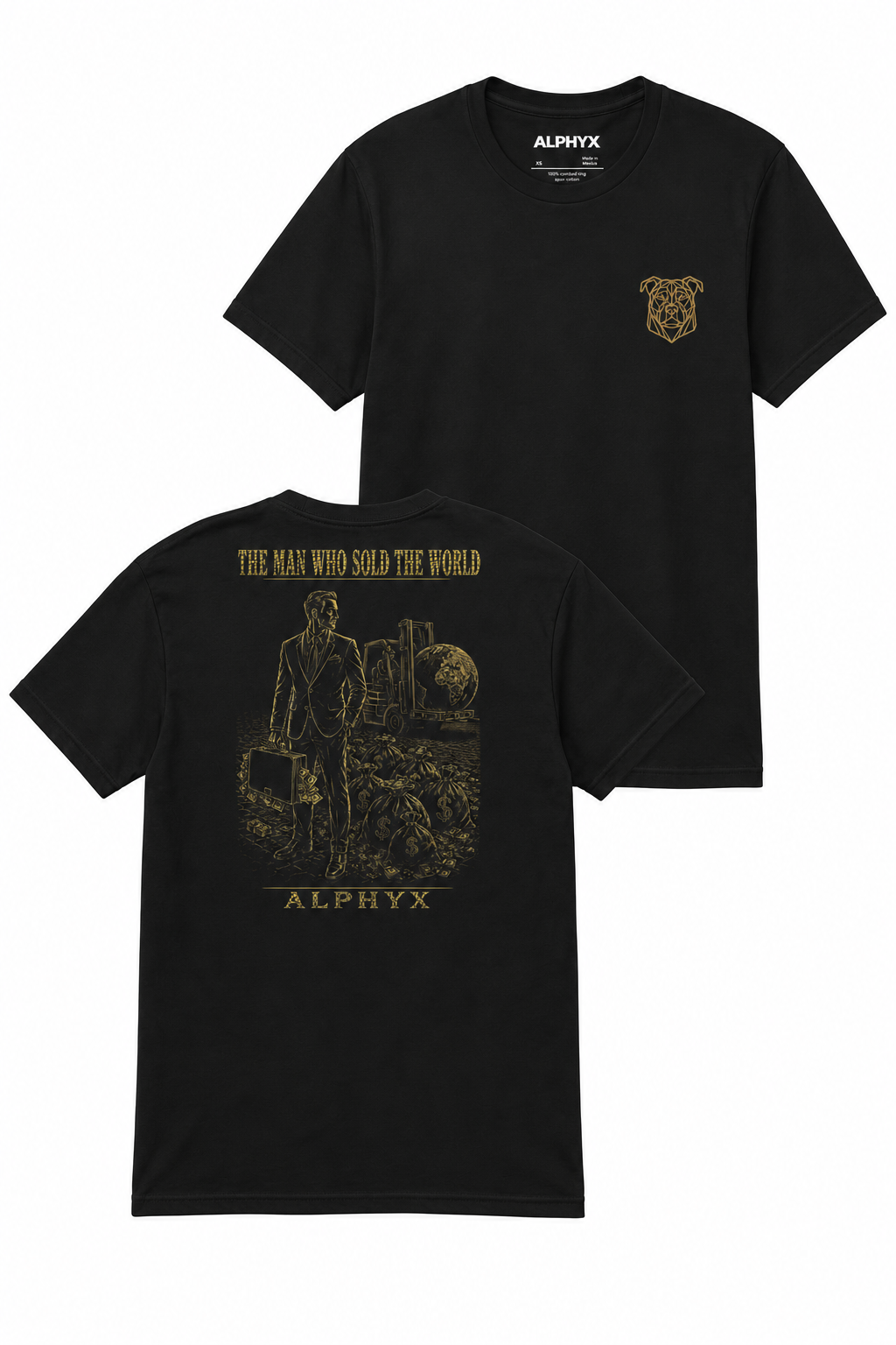 ALPHYX EXPRESSIONS The Men Who Sol't The World Men's Fitted T-Shirt