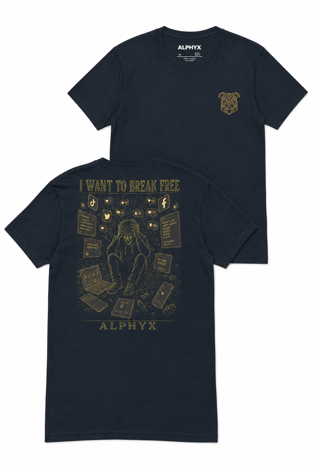 ALPHYX EXPRESSIONS I Want To Break Free Men's Fitted T-Shirt