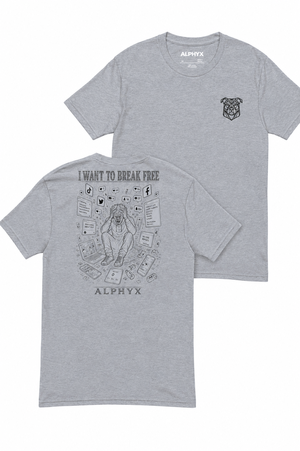 ALPHYX EXPRESSIONS I Want To Break Free Men's Fitted T-Shirt