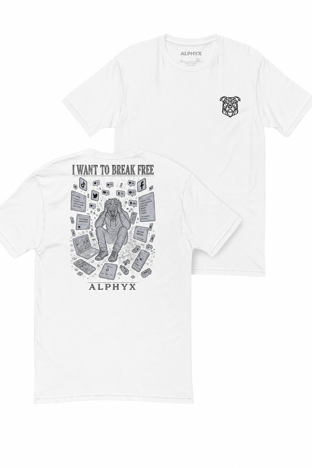 ALPHYX EXPRESSIONS I Want To Break Free Men's Fitted T-Shirt
