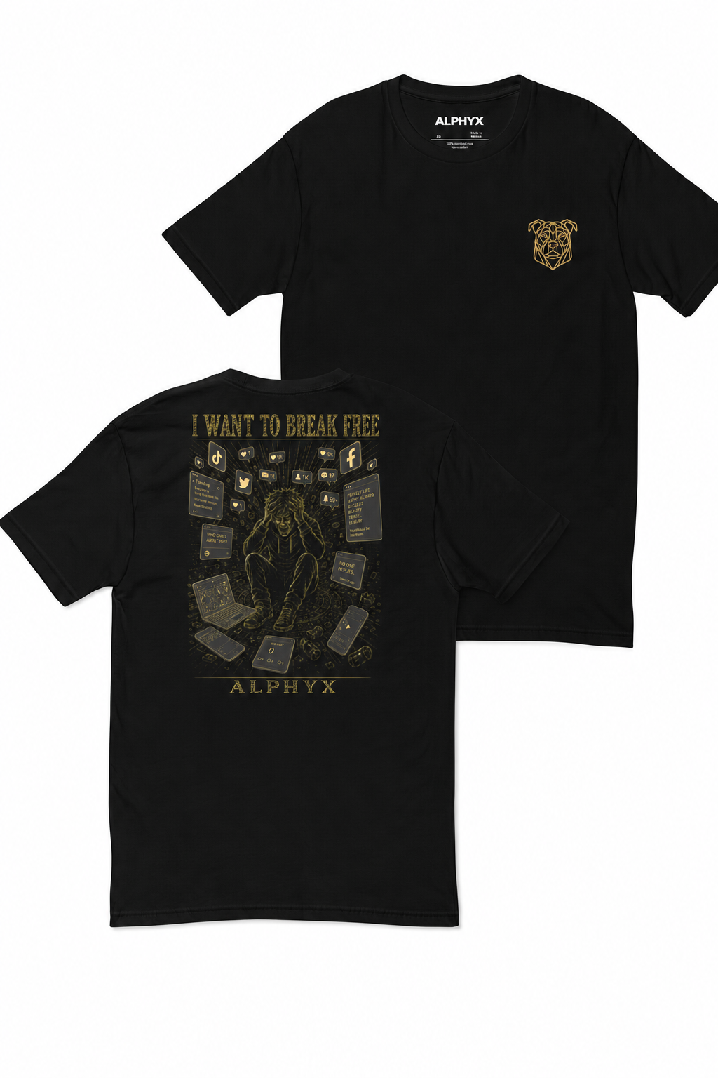 ALPHYX EXPRESSIONS I Want To Break Free Men's Fitted T-Shirt
