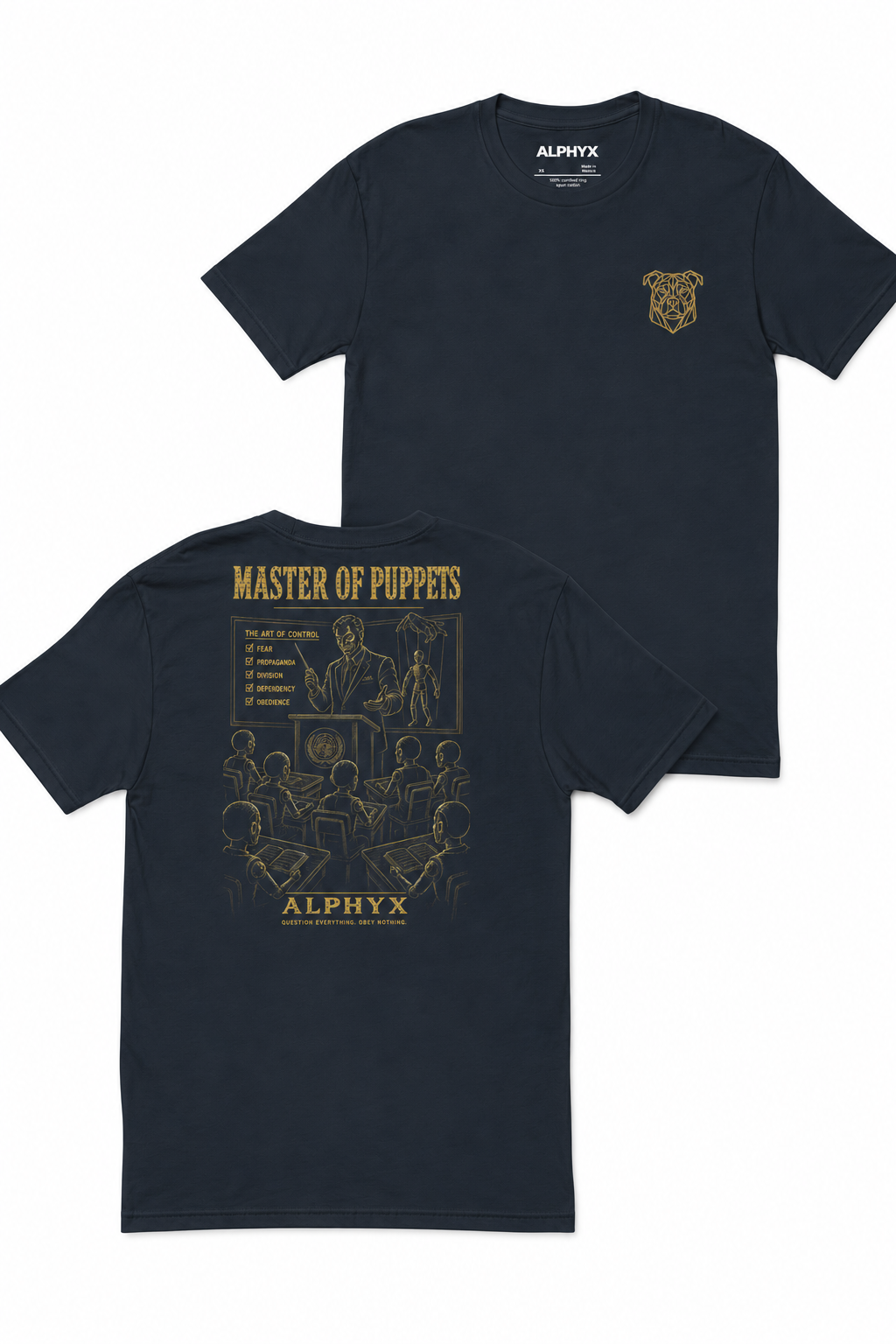 ALPHYX EXPRESSIONS Master Of Puppets Fitted T-Shirt