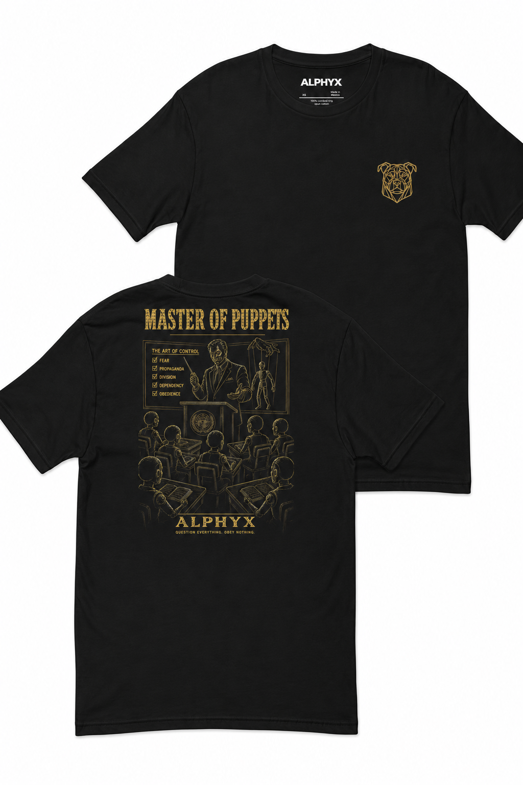 ALPHYX EXPRESSIONS Master Of Puppets Fitted T-Shirt