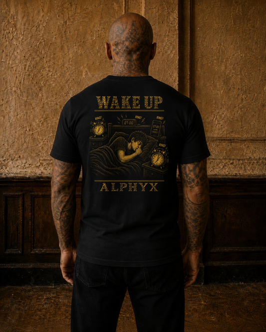 ALPHYX EXPRESSIONS Wake Up Men's Fitted T-Shirt
