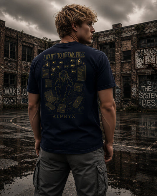 ALPHYX EXPRESSIONS I WANT TO BREAK FREE T-shirt